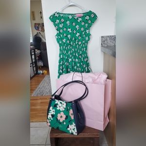 Kate Spade Lily Blooms Blaire Dress and Lily Blooms Can Bag